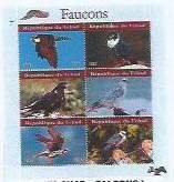 CHAD - 2021 - Falcons #1 - Perf 6v Sheet - Mint Never Hinged