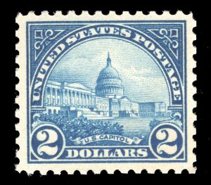 MOMEN: US STAMPS #572 MINT OG NH VF+ LOT #73502