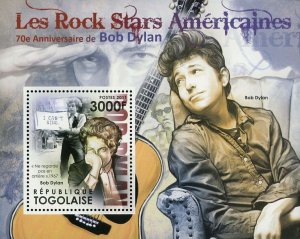 Bob Dylan Stamp The American Rock Stars I Can't Sing S/S MNH #4292 / Bl.669