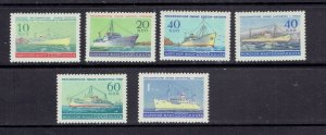 RUSSIA - 1959 HONOURING THE RUSSIAN FLEET - SCOTT 2181 TO 2186 - MNH 