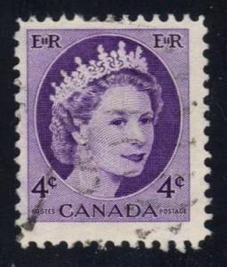 Canada #340 Queen Elizabeth II; Used