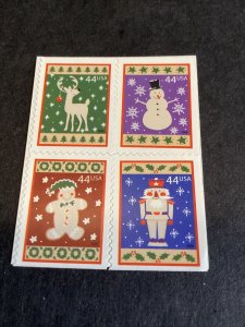 Scott#4425-28- 44c Christmas Contemporary-BKLT Block Of 4-MNH-2009-US