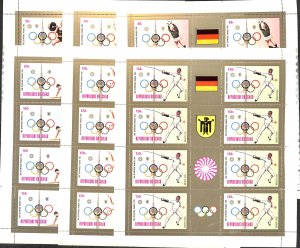 Chad 1972, Olympic games 6 m/s (=8 sets), MNH