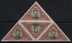 Lithuania #C71-8* NH  Scarce imperf Blocks of 4 (see all scans)  CV $120.00