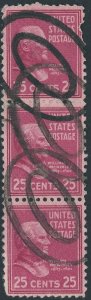 US 829 Presidential Issue; Used; Strip of 3 -- See details and scans