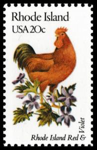 US 1991 or 1991a State Birds & Flowers Rhode Island 20c single MNH 1982