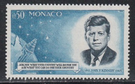 Monaco # 596, John F. Kennedy, Mint NH