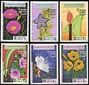 Libya 779-784, MNH, Libyan Flowers