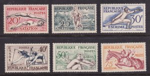 KAPPYSSTAMPS KS3292 FRANCE SCOTT 700 701 702 703 704 705 NEVER HINGED RETAIL $66