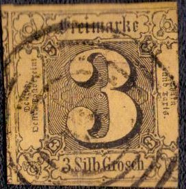 Thurn and Taxis - 7 1852 Used