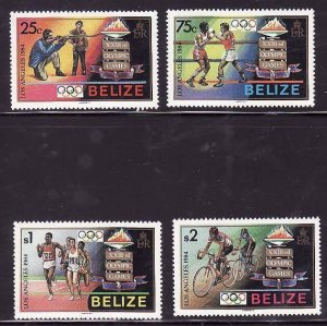 Belize-Sc#717-20- id9-unused NH set-Sports-Olympics-Los Angeles-1984-