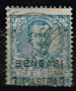 Italy Levante Bengasi 1901,Sc.#1 used Italy Stamps Overprint BENGASI
