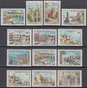 TURKISH CYPRUS Sc # 10-22 CPL MNH - HISTORICAL SITES and LANDMARKS