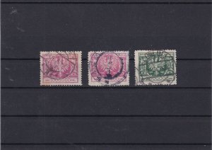 Poland 1924 Used High Values Cat 500 Stamps Ref 30510