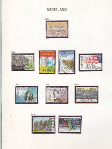 NETHERLANDS 1961/76 Used on 20+ Pages Child Welfare Red x (Apx 180+ Items)KRA101