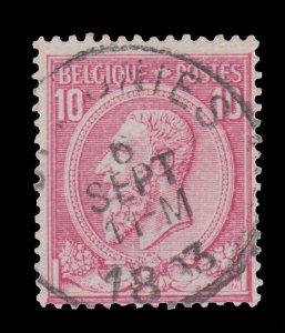 BELGIUM STAMP 1884 - 1885. SCOTT # 52. USED. ITEM 10