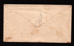 $US Sc#26 EFO misperf change of design Yorkville SC DPO Ladies cover