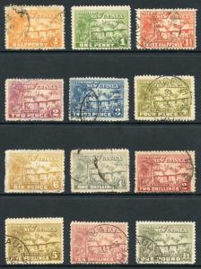 NEW GUINEA SG125/36 Set to One Pound (no 9d) Fine used