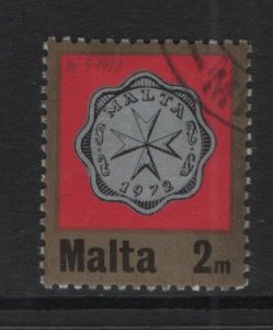 Malta   #439   cancelled  1972   coins  2m