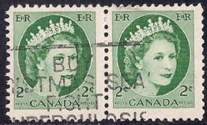 Canada #338 2 cent Queen Elizabeth 2, F-VF used