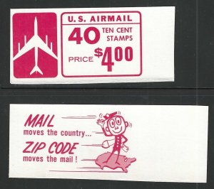 U.S., 1968, Scott #TDB, BC14B Variety, Test Booklet Front and Back Covers
