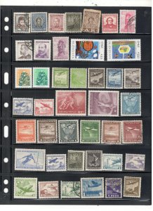 CHILE COLLECTION ON STOCK SHEET MINT/USED