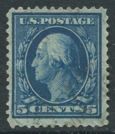 STAMP STATION PERTH USA #335 Franklin Issue Wmk 191 FU 1908-09