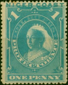 Niger Coast 1894 1d Pale Blue SG46 Fine MNH