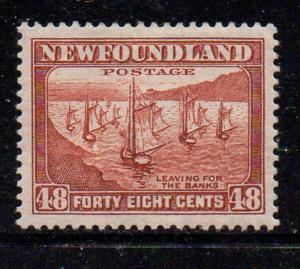 Newfoundland Sc 199 1937 48c Fishing Fleet stamp mint