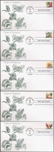 #4003-07 American Crops CL FDC Set