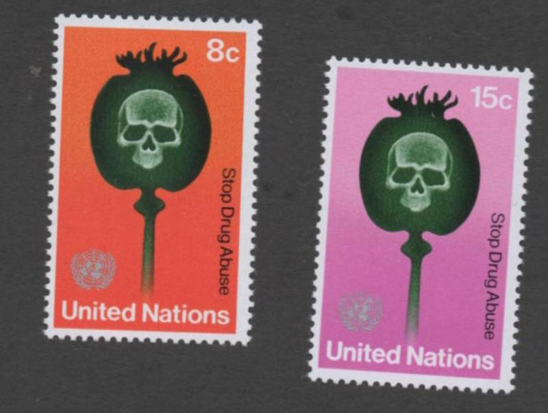 SCOTT   236-237  singles   MNH UN New York 1973