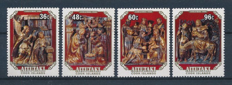 [116562] Aitutaki 1984 Christmas Art paintings  MNH