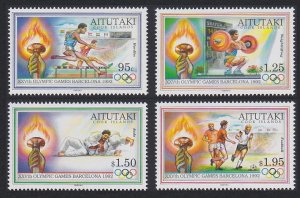 Aitutaki Olympic Games Barcelona 4v 1992 MNH SC#460-463 SG#628-631