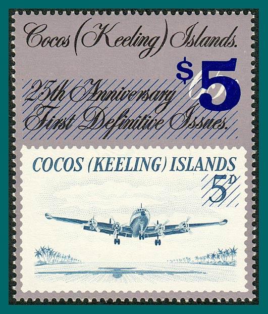 Cocos 1990 Surcharge $5, MNH 236,SG230