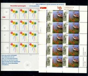 Netherlands Scott 739 and 967 Mini-sheets Mint NH (Catalog Value $21.00)