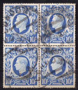 Great Britain - King George VI - Block of 4 Used