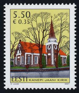 Estonia 579 MNH St John's Church, Architecture