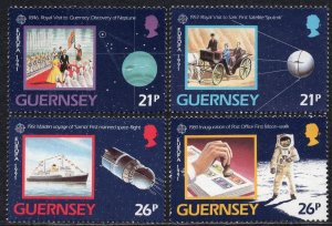 EUROPA CEPT 1991 - Great Britain - Guernsey - European Aerospace - MNH Set