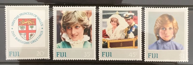 Fiji 1982 #470-3, Princess Diana, MNH.