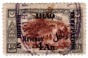 (I.B) Iraq Revenue : British Occupation 4a on 1¾pi OP