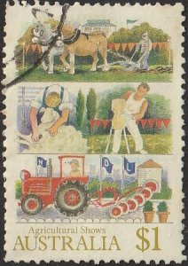 Australia #1022 1987 $1 Agricultural Shows, Competions USED-VF-NH. 