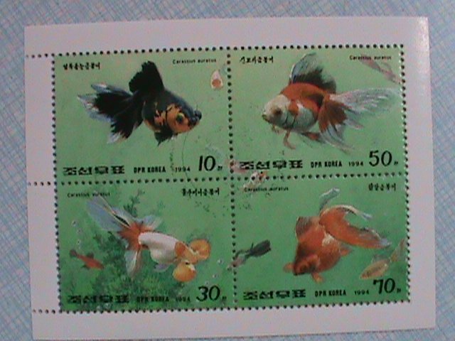 KOREA STAMP: 1994- KOREAN LOVELY GOLD FISHES CTO-NH S/S