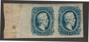 Confederate States - 11 - Margin Pair - EXTRA FINE  - Never Hinged 