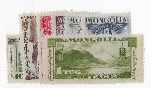 Mongolia Sc #65-71  OG VF