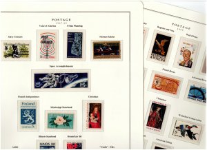 US Stamp Collection in Albums Most Mint 1935-1979 in 2 Scott Hingeless Platinum