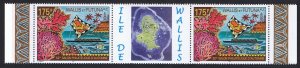 Wallis and Futuna 52nd Autumn Stamp Show pair with label Type 4 1998 MNH