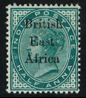 British East Africa Scott 54 Unused hinged.