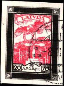 Latvia #CB14a-CB17a, Complete Set(4), 1933, Used