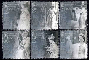 2017 Gibraltar 1774-1779 65 years of the coronation of Elizabeth II 19,50 €