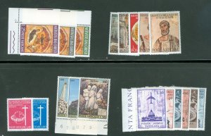 Vatican City 1967 Compete MNH Year Set